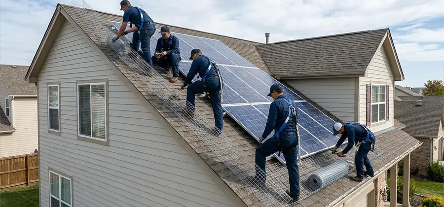 Pigeon Wire for Solar Panels in Cape Coral